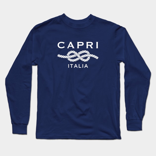 Capri Italia Long Sleeve T-Shirt by VirGigiBurns